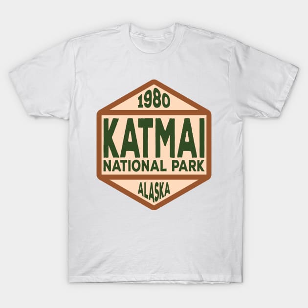Katmai National Park and Preserve badge T-Shirt by nylebuss